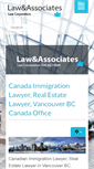 Mobile Screenshot of lawandassociates.ca