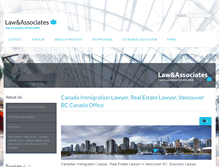 Tablet Screenshot of lawandassociates.ca